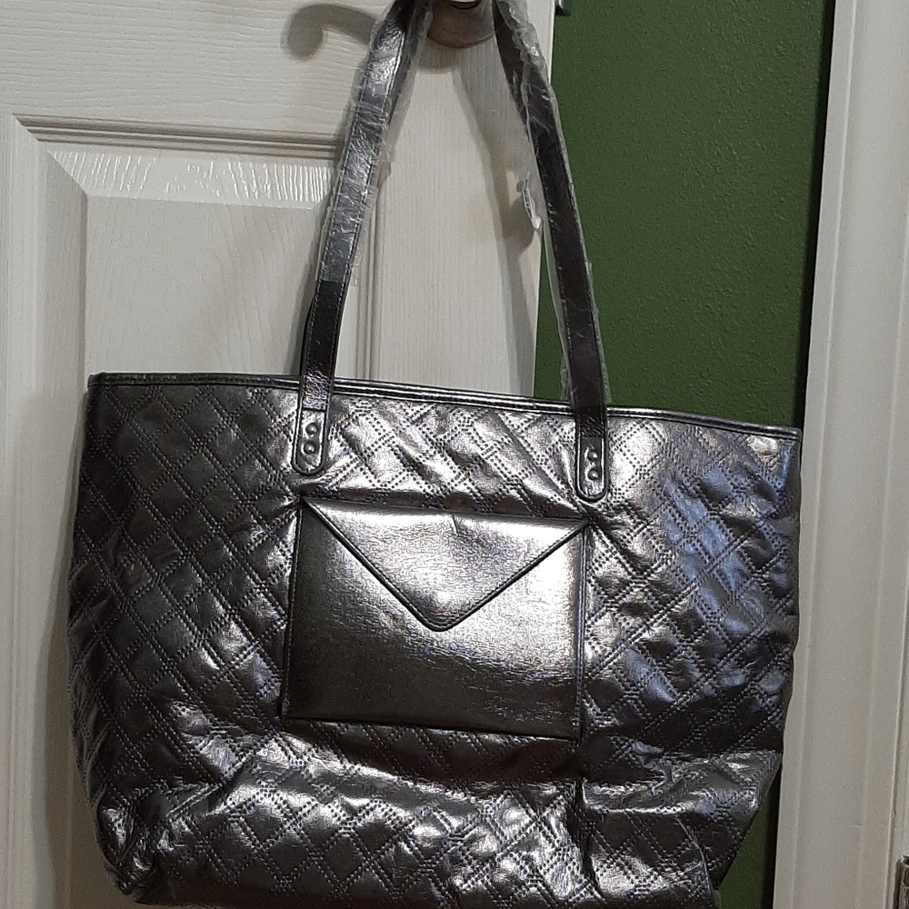 NWT Bath & Body Works Silver Tote